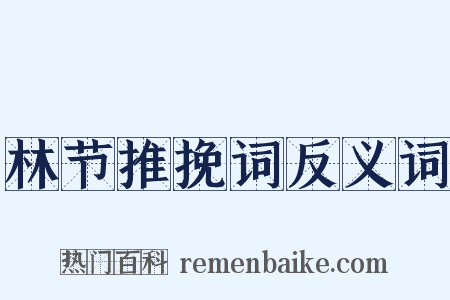 林节推挽词反义词是什么意思的图片